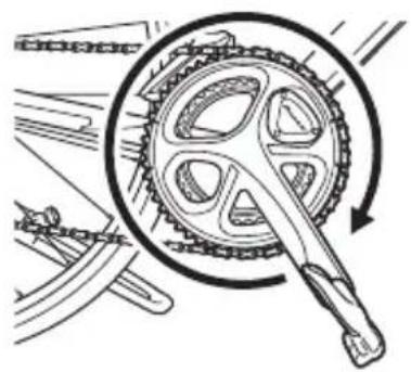 PIONEER SBTLT91 - Draai de krukset van de fietsmeer dan drie keer rond omde zenders links en rechts te starten. - 1