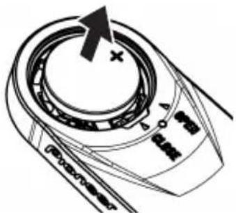 PIONEER SBTLT91 - Rimuovere la batteria usata. - 2