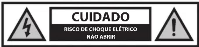 CUIDADO RISCO DE CHOQUE ELÉTRICO NÃO ABRIR