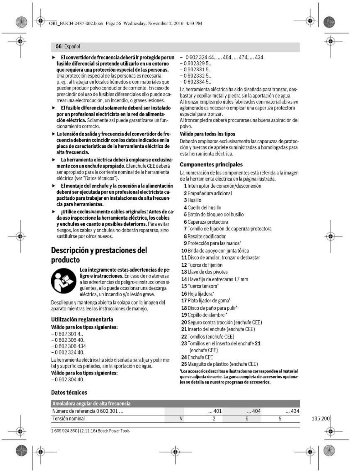 BOSCH HWS 88230 Professional - Espanol 55 - 6