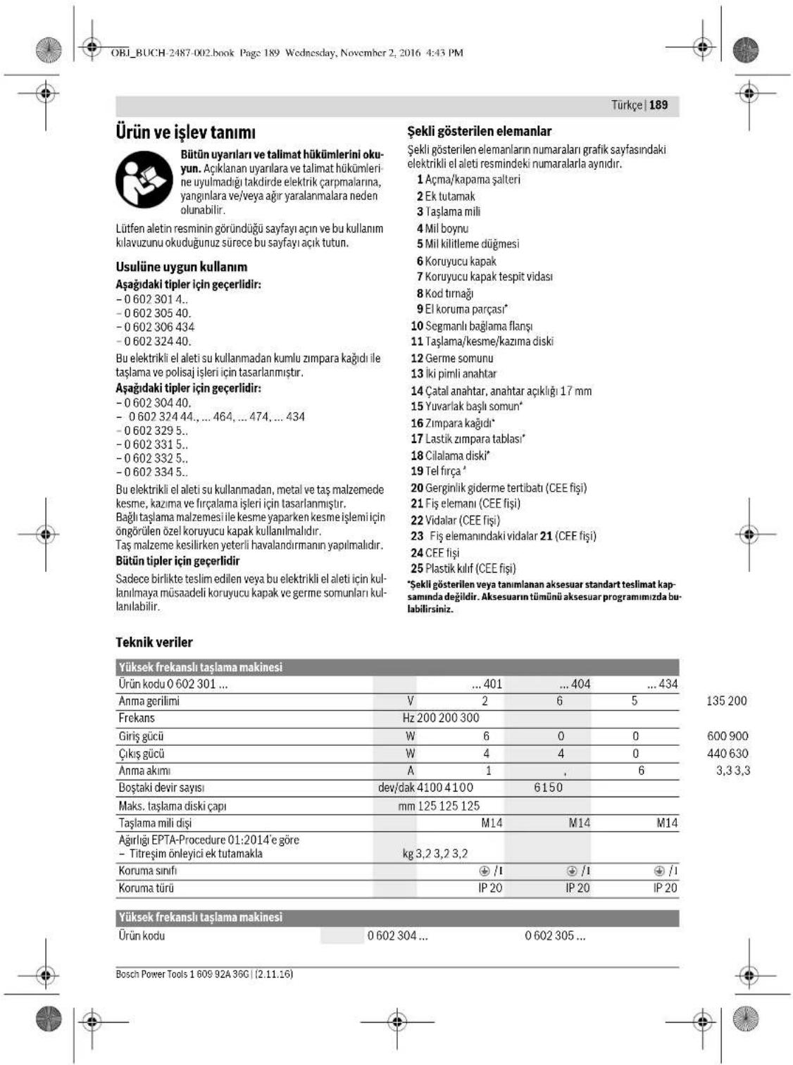 BOSCH HWS 88230 Professional - Yuksek frekansl aletterin enerji beslesmesine iliskin guvenlik talimati - 7