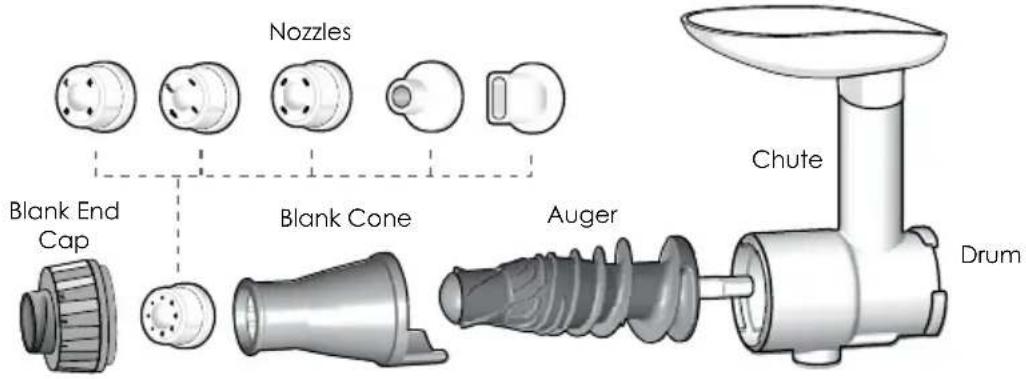 OMEGA NC1002 - Round, Flat or Breadsticks Nozzle - 1