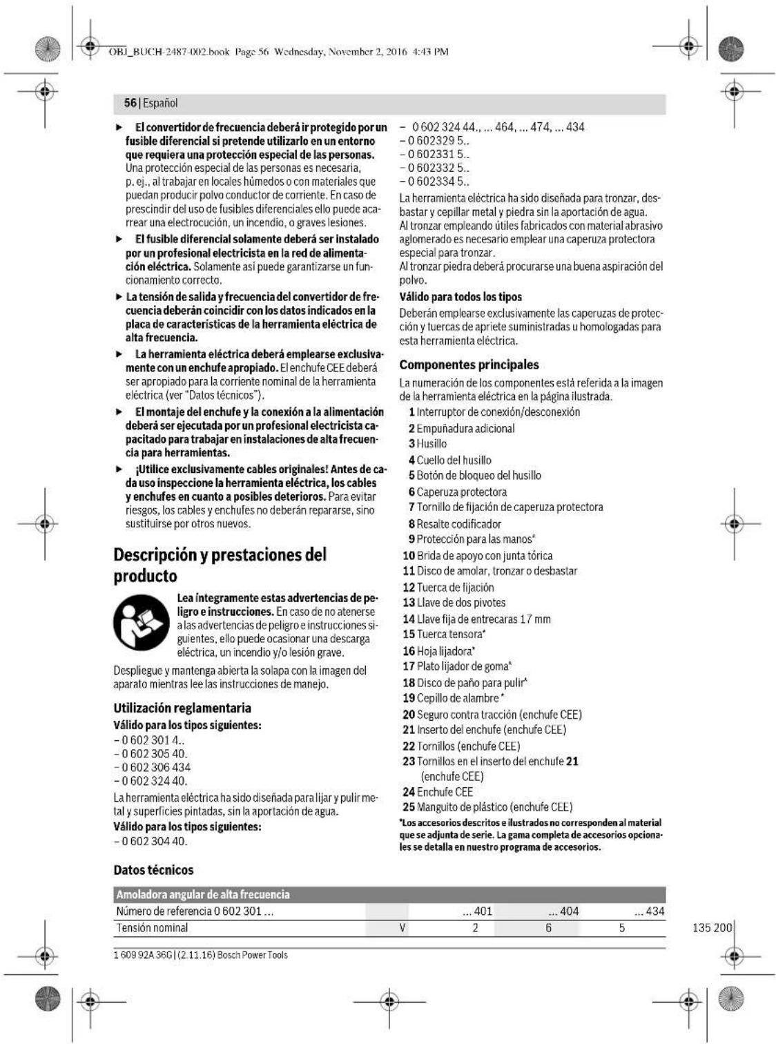 BOSCH HWS 88180 Professional - Espanol|55 - 6