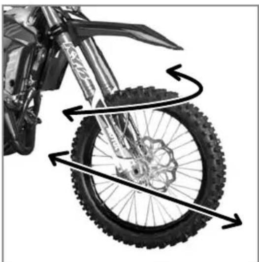 Sherco 125 SE (2022) - CHECKING THE PLAY OF THE STEERING HEAD BEARINGS - 1