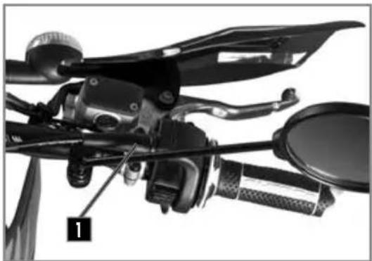 Sherco 125 SE (2022) - ■ Adjusting the play in the throttle cable - 1