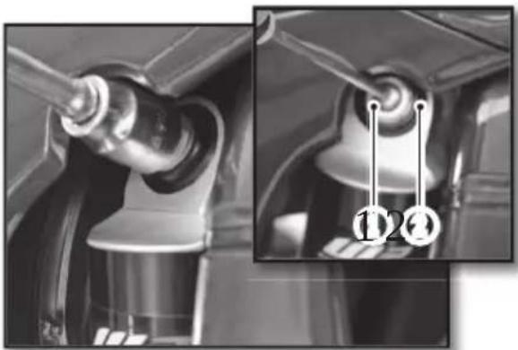 Sherco 125 SER (2019) - ADJUSTING THE REAR SHOCK HIGH-SPEED COMPRESSION SETTING - 1