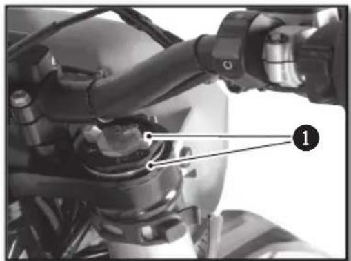 Sherco 125 SER (2019) - ADJUSTING THE STEERING HEAD BEARING PLAY - 2