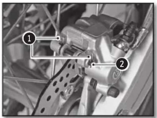 Sherco 125 SER (2019) - REMOVING THE FRONT AND REAR BRAKE PADS - 1