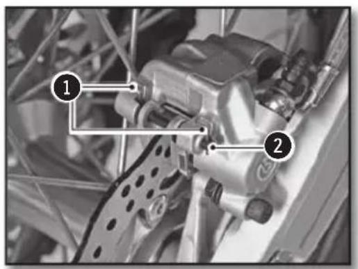 Sherco 450 SEF (2018) - REMOVING THE FRONT AND REAR BRAKE PADS - 1