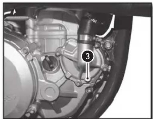 Sherco 450 SEF (2018) - VIDANGE DU LIQUIDE DE REFROIDISSEMENT - 2