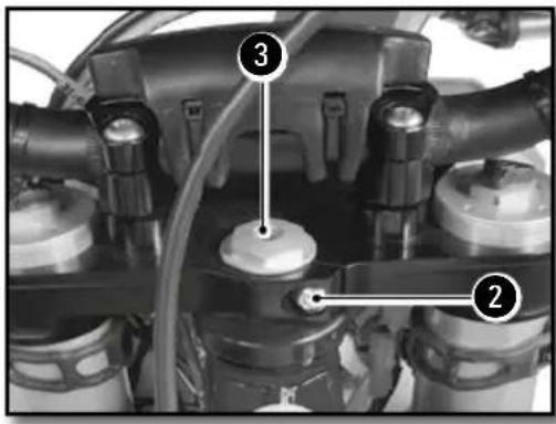 Technical diagram of a vehicle engine cylinder with numbered components and labeled parts