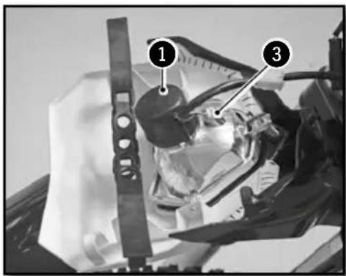 Sherco 250 SER (2019) - REPLACING THE HEADLIGHT BULB OR THE PILOT LAMP - 1