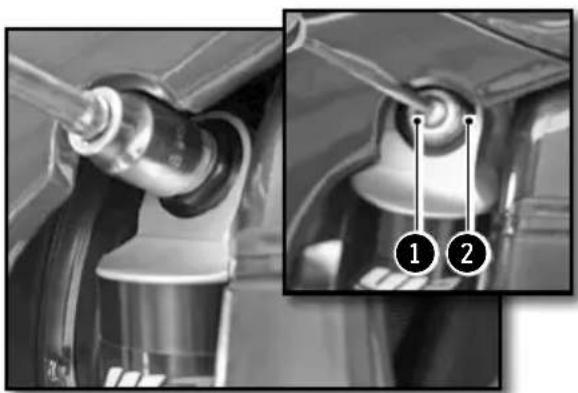 Sherco 250 SER (2019) - ADJUSTING THE REAR SHOCK HIGH-SPEED COMPRESSION SETTING - 1