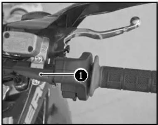 Sherco 250 SER (2019) - ■ Adjusting the play in the throttle cable - 1