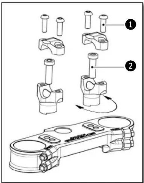 Technical diagram showing mechanical assembly steps with numbered components and a 3D model of a piston-cylinder assembly.