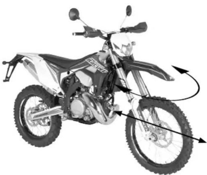 Sherco 250 SER (2019) - CHECKING THE PLAY OF THE STEERING HEAD BEARINGS - 1
