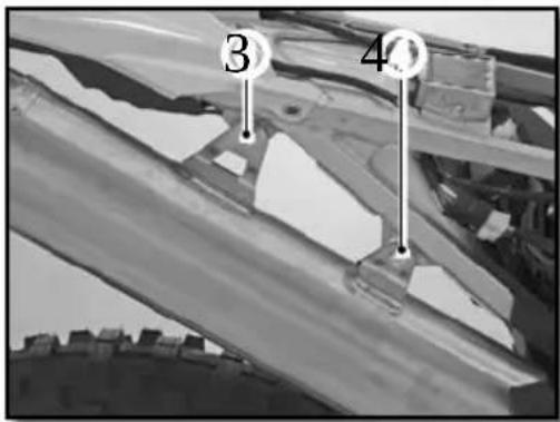 Technical diagram showing labeled components 3 and 4 with annotations and structural details