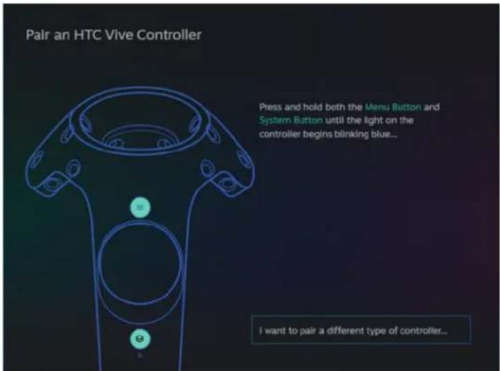 HTC Vive Pro 2 - Associer les contrôleurs avec le casque - 1