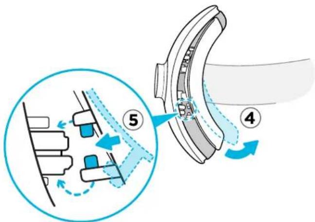 HTC Vive Pro 2 - Remettre le coussin de tête sur le serre-tête du casque - 2
