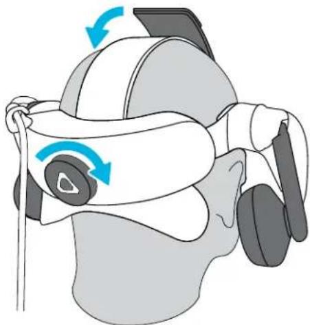 HTC Vive Pro 2 - Mettre le casque VIVE pro 2 - 3