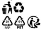 Livarno Lux IAN 379254 - Disposal of the packaging - 1