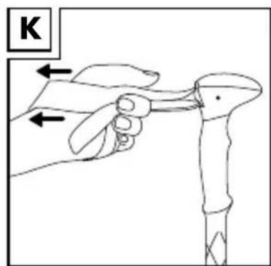 CRIVIT IAN 337701 - Adjusting the hand strap (figs. I-L) - 3