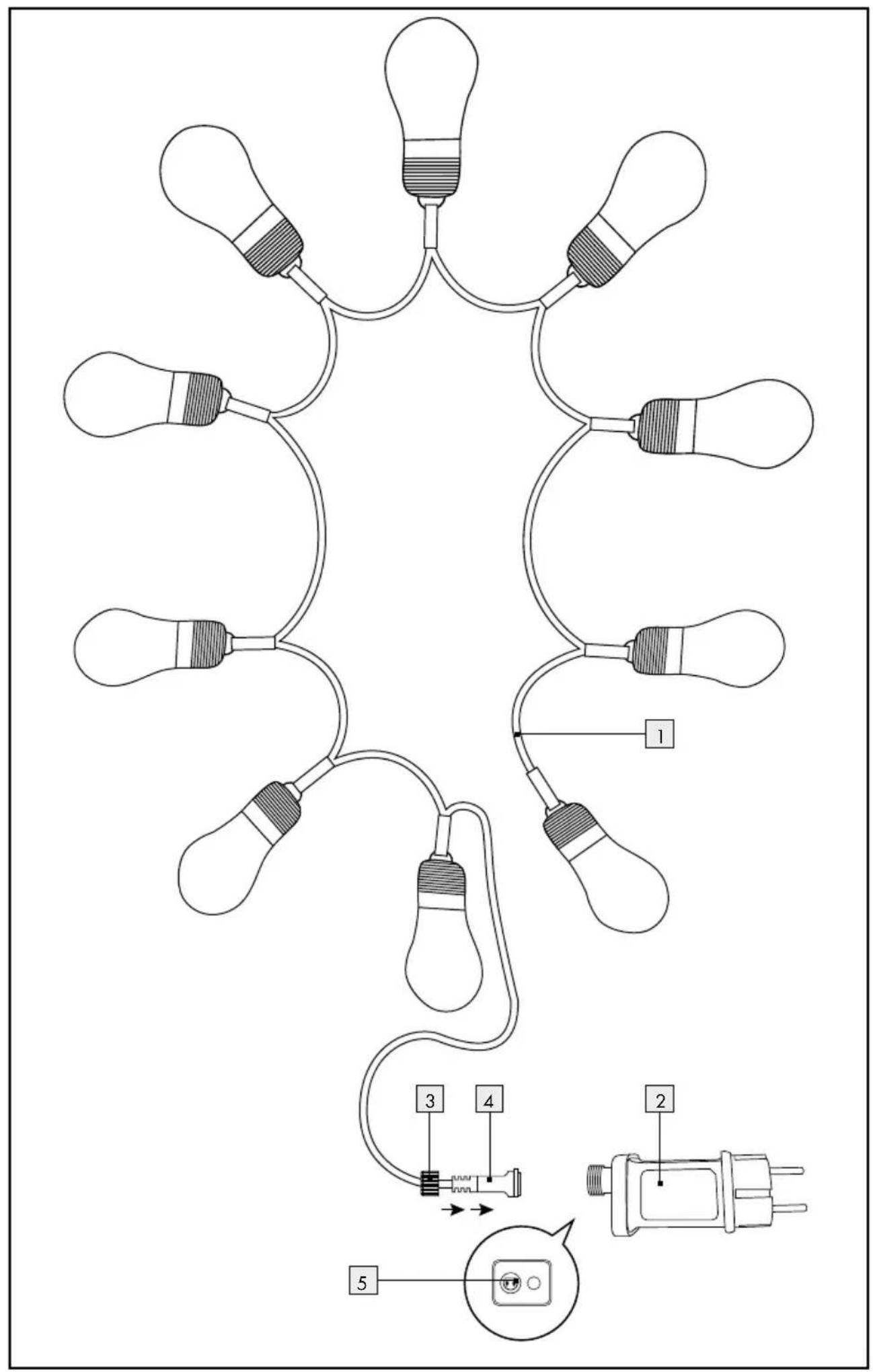 Livarno Lux HG02037A - LED SUMMER FAIRY LIGHTS - 1