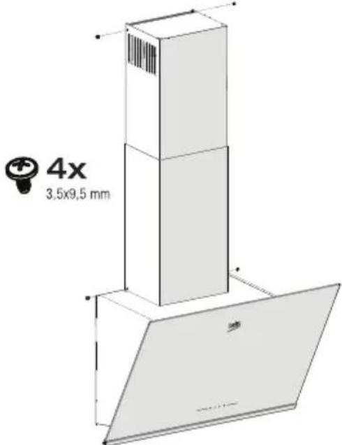 BEKO BHCA64640BH - Instalace digestore ke kourovodu - 1
