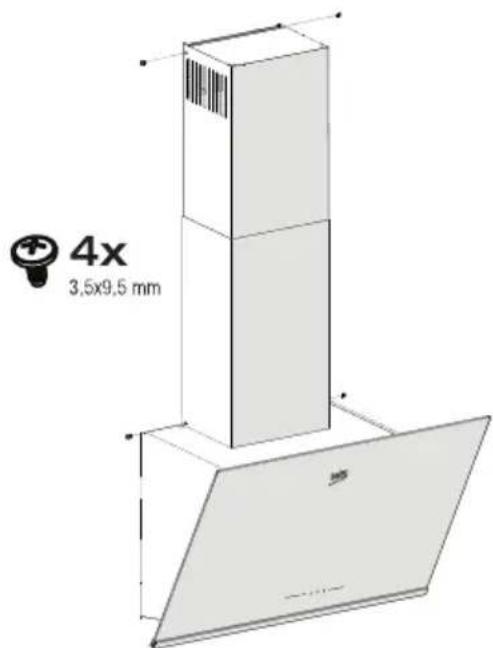 BEKO BHCA64640BH - nstallatie van het apparatus - 1