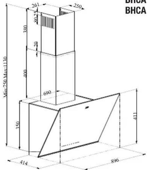 BEKO BHCA64640BH - Tehnični podatki - 2