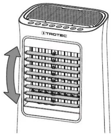 TROTEC PAE 35 HEPA - Réglage des volets de ventilation - 1