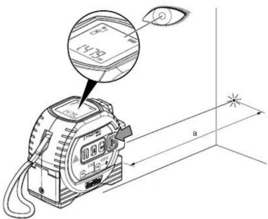 TROTEC BD8M - Exécution d'une mesure de distance individuelle - 1
