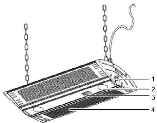 TROTEC IR 2000 C - Représentation de l'appareil - 1
