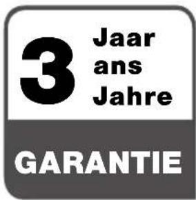 3 Jaar ans Jahre GARANTIE