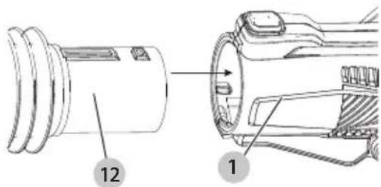 Craftsman CMEBL700 - Fixer le tube flexible à la tête de pompe (Fig. I) - 1