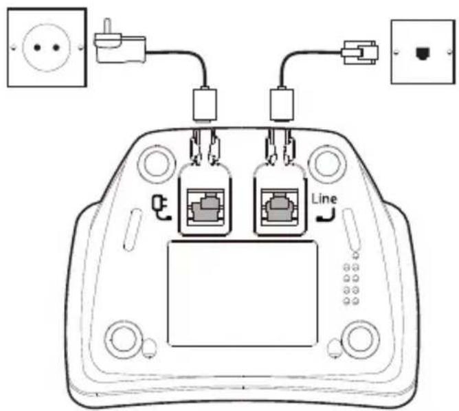 SWITEL DC2000 - Basisstation aansluiten - 1