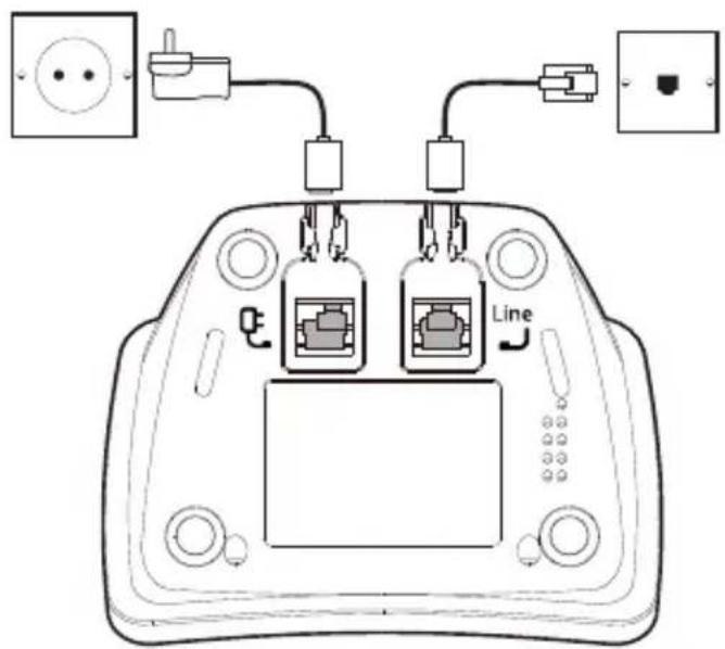 SWITEL DC2000 - Raccorder la station de base - 1