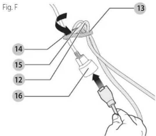 Craftsman CMEBL712 - Attaching Extension Cord to Blower (Fig. A, F) - 1