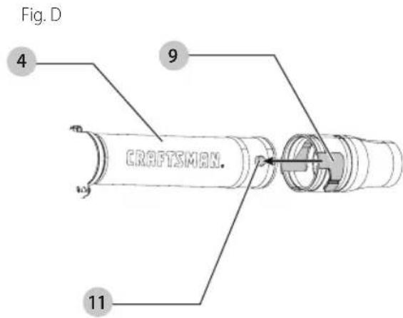 Craftsman CMEBL712 - Attaching Nozzle (Fig. D, E) - 1