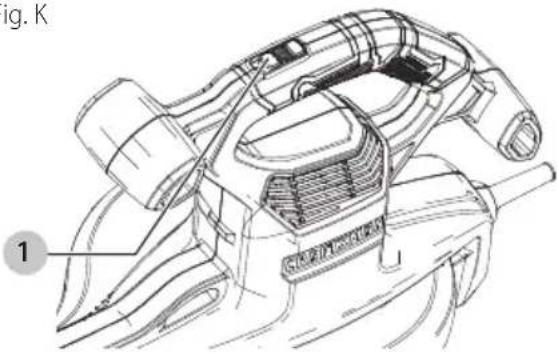 Craftsman CMEBL7000 - Interrupteur (on) et d'arrêt (off) (Fig. K) - 1