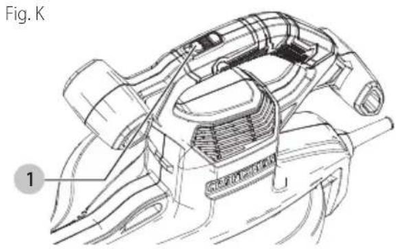 Craftsman CMEBL7000 - Switching On and Off (Fig. K) - 1