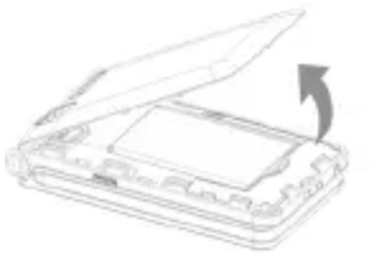 SWITEL M222 - SIM-kaart, geheugenkaart en batterij plaatsen - 1