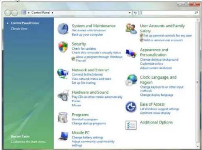 ECS I30IL - Panneau de Configuration - 1