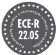 CRIVIT IAN 306775 - Homologacja ECE-R 22.05 - 1