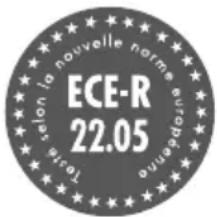 CRIVIT IAN 271517 - Charactéristiques du produit Homologation ECE-R 22.05 - 1