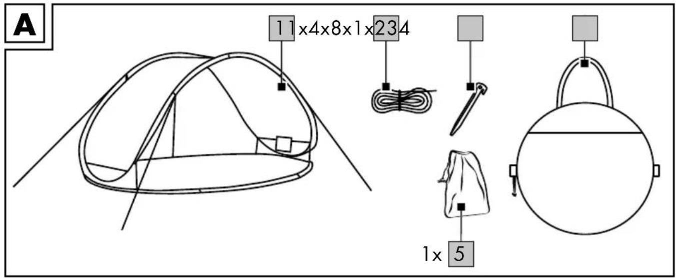 CRIVIT IAN 331505 - POP-UP STRANDTENTJE - 1