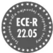 CRIVIT IAN 344830 - Homologácia ECE-R 22.05 - 1