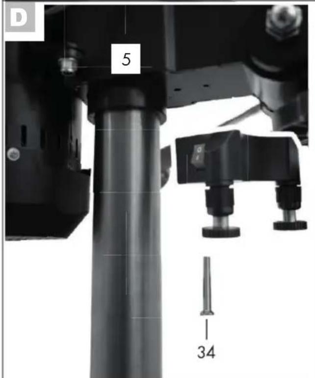 AQUAPUR IAN 373868 - Bench Pillar Drill - 4