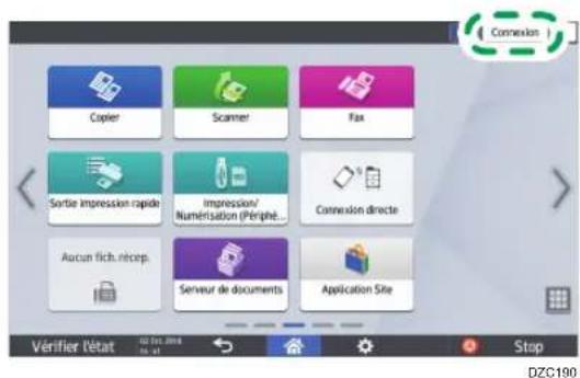 RICOH IM C3000LT - Connexion par la saisie du nom d'utilisateur et du mot de passe - 1