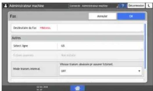 RICOH IM C3000LT - Spécifiez les destinataires de fax et les conditions d'envoi. - 1